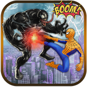 Venom Super Hero : amazing combat vs spider Hero icon