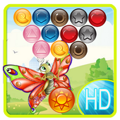 Butterfly Shoot Bubble icon