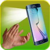 مصباح يدوي على التصفيق أيقونة