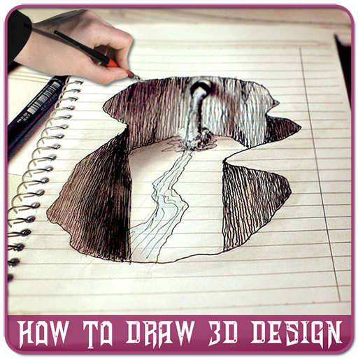 How to Draw 3D Design - 3D Design Step By Step icon