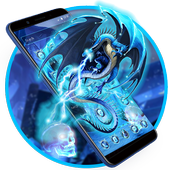 Neon Ice Dragon Launcher Theme icon
