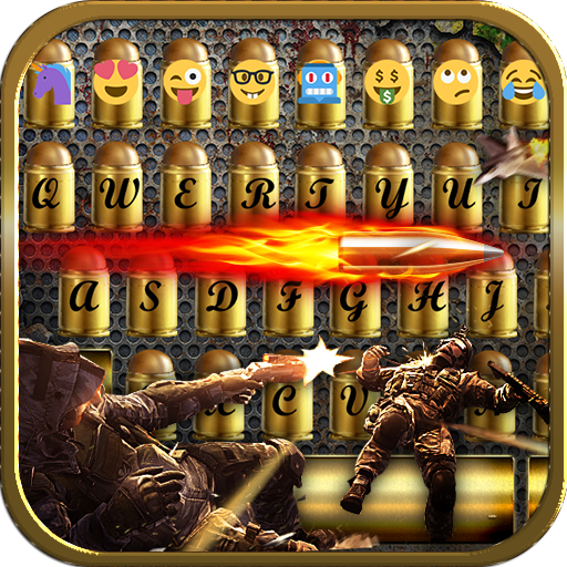 Gun Bullet Emoji Keyboard Theme icon