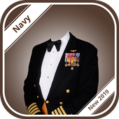 Navy Photo Suit Editor icon