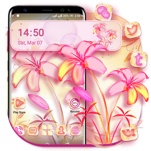 Lily Pink Launcher Theme icon