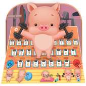 Fitness Freak Piggy Keyboard Theme🐷 on 9Apps