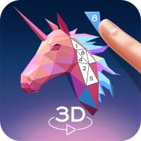 LowPoly 3D Art: Paint by Numbe