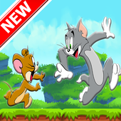 Tom run and Jerry jump icon