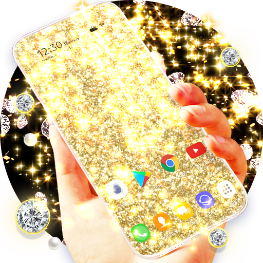 Golden Glitter Live Wallpaper  icon