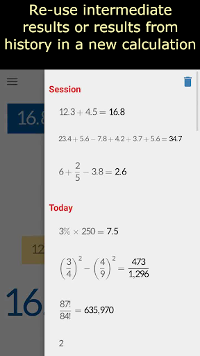 Paper calculator (math handwriting script) screenshot 5