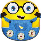 Yellow Mini Friend Cartoon Theme
