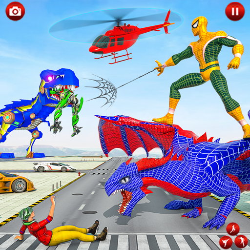 Superhero Dragon Robot Games icon