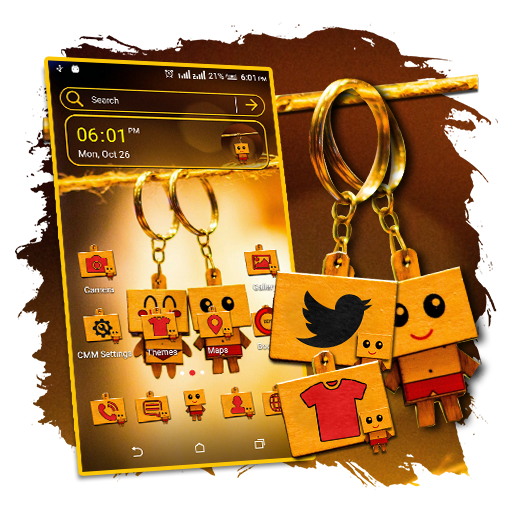 Cute Keyring Theme Launcher icon