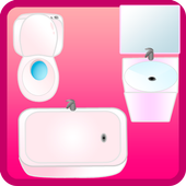 bathroom design games icon