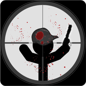 Stickman sniper shooter killer icon