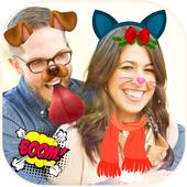 Face Sticker Photo Editor أيقونة