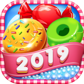 Gummy Candy Cookie Crush: Sweet Blossom Blast 2020 icon
