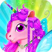 Fairy Unicorn Braided Hairstyle Salon on 9Apps