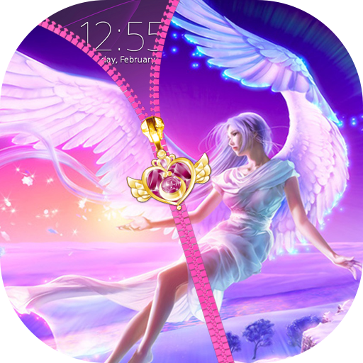 Angel Zipper Lock Screen icon