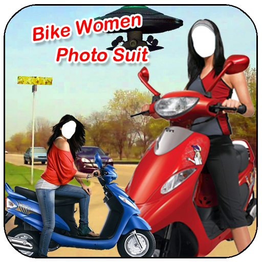 Women Bike Photo Montage New icon
