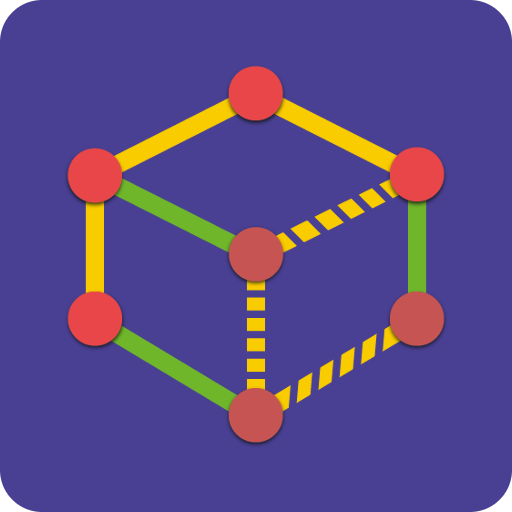 One Line - connect dots icon