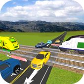 Railroad crossing 3D: Train Driving simulation2018 icon