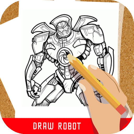 How to draw robot icon