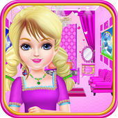 lalka pokój wnętrze dekoracja gra icon