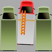 fire truck parking game icon