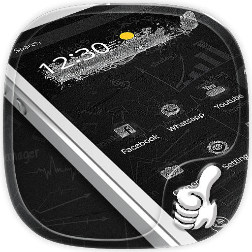 Hitam Dewan Graffiti Tema icon