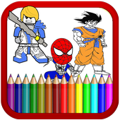 Super Hero Coloring Book for Kids and Adults icon