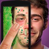 Editor Face. Photo. Disease icon