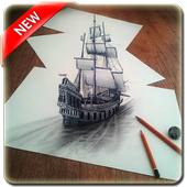 3D Drawing Art Design أيقونة