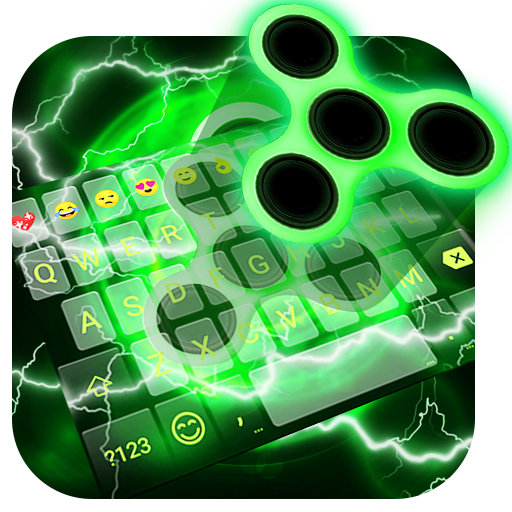 Fidget Spinner Neon Keyboard Theme🔥 icon