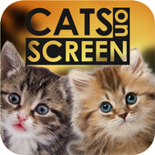 Cat Walks on Phone Screen: Funny Animation icon