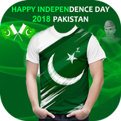 Pakistan Flag T Shirts Maker - 14 Aug Photo Editor icon