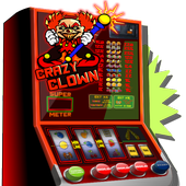 slot machine crazy clown icon