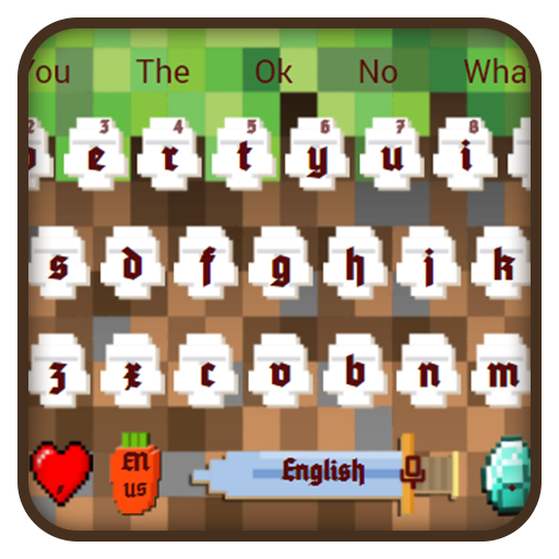 पिक्सेल क्राफ्ट कीबोर्ड थीम आइकन