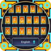 orange science keyboard blue time travel on 9Apps