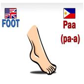 English to Filipino Body Parts icon