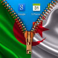 Algeria Flag Zipper LockScreen on 9Apps