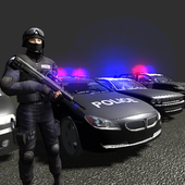 Police In Car icon