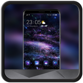 Colorful sky shine blurry dark iphone 8 plus theme icon