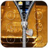 Gold Zipper Lock icon