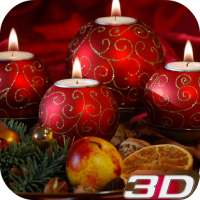 Рождественская свеча 3D обои on 9Apps