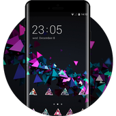 3D Cube Launcher Theme Cool Tech Wallpaper HD icon