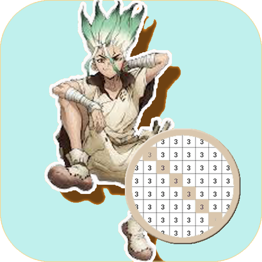 Anime Dr. Stone Color By Number - Pixel Art Paint icon