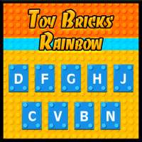 Toy Bricks Rainbow Keyboard-Brick Blocks Keyboard