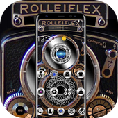 Silver Metallic Camera Lens Theme icon