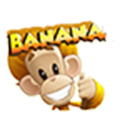 Banana king funny icon