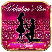 Valentines Red Rose Typany Keyboard on 9Apps